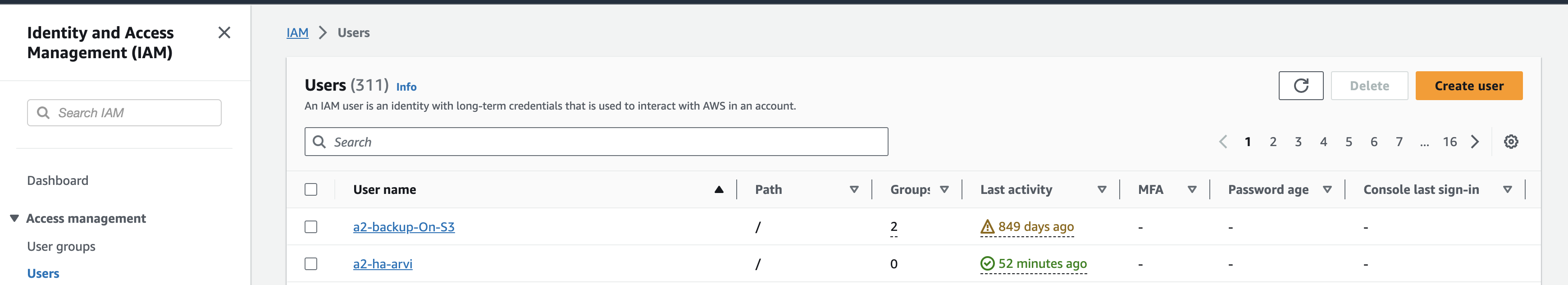 AWS IAM User Creation